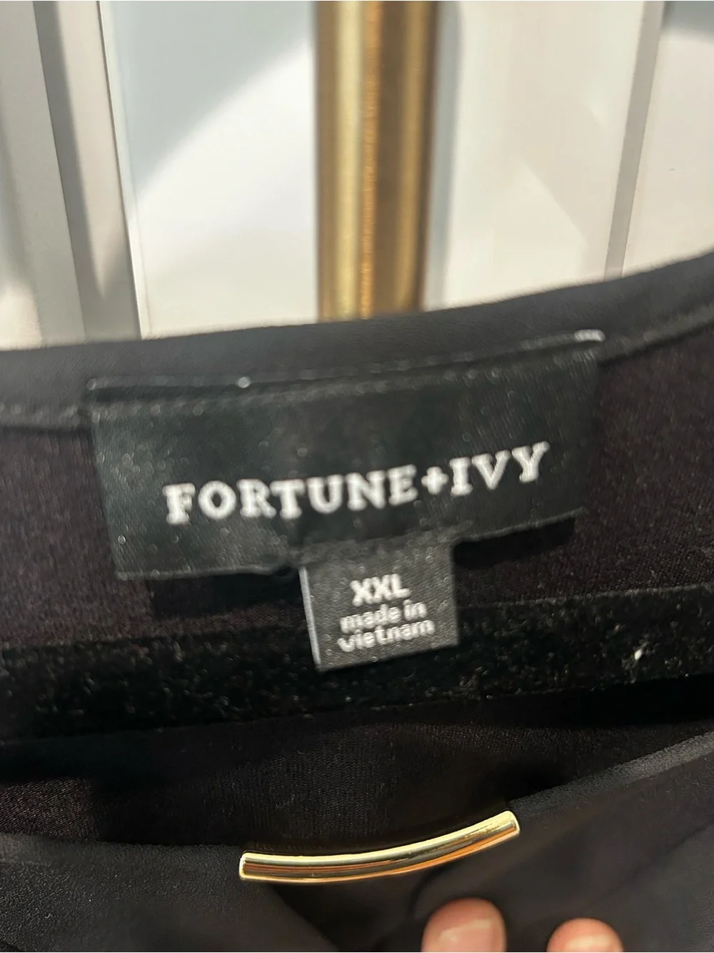 Fortune + Ivy Black blouse - Picture 3 of 7